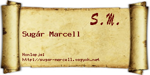 Sugár Marcell névjegykártya